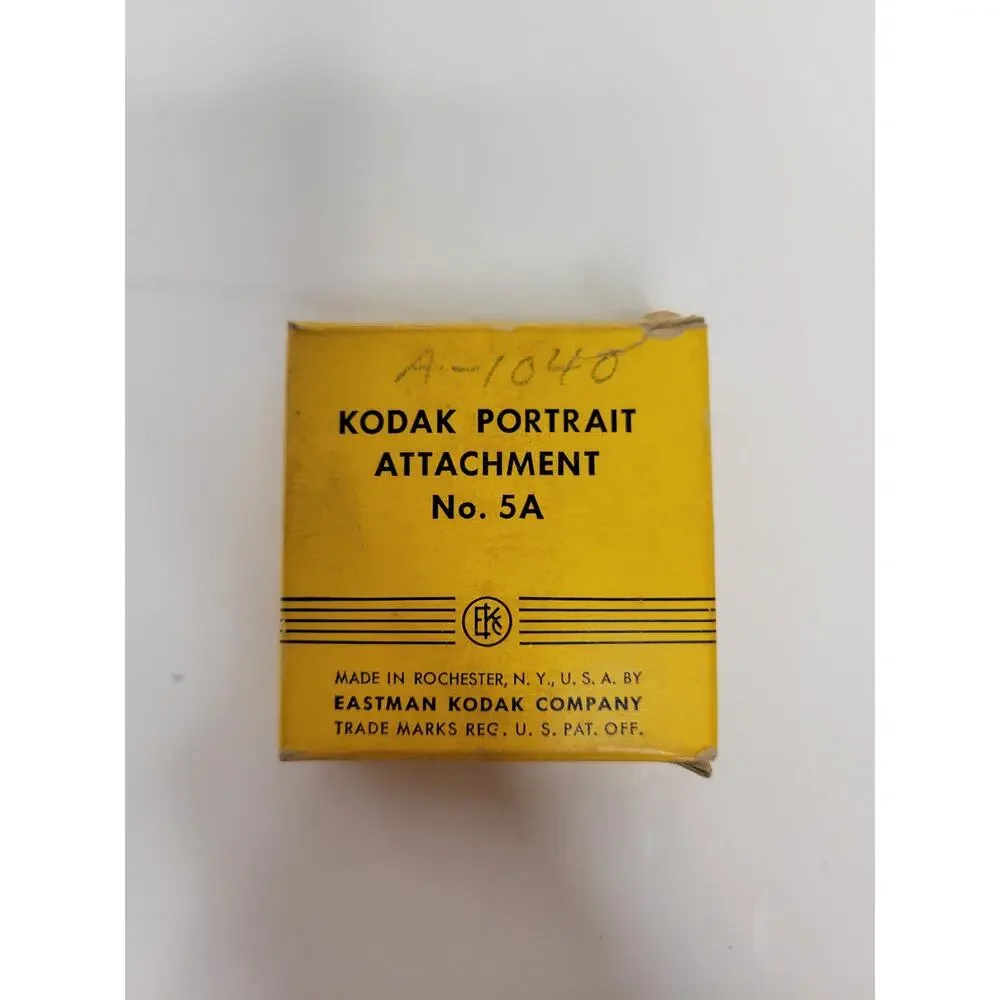 Vintage Kodak Portrait Attachment No. 5A in Original Package and Tin